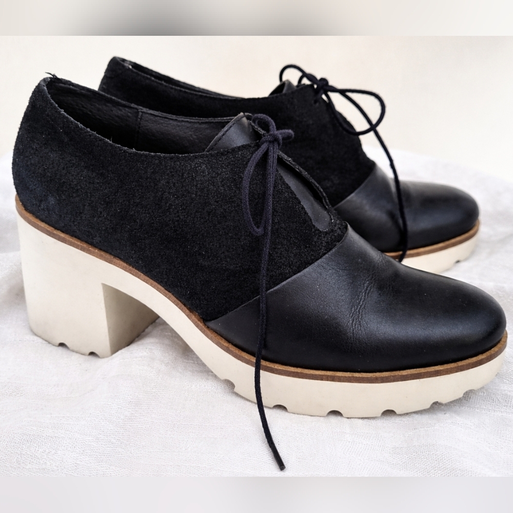 Camper Black and White Women's Heels